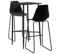 Ensemble de bar 3 pcs Plastique Noir