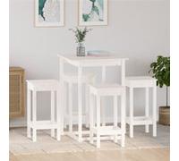 Ensemble de Bar 5 pcs Bois de Pin Table de Pub Bistro Salle à Manger vidaXL