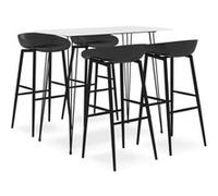 Ensemble de bar 5 pcs Blanc et noir