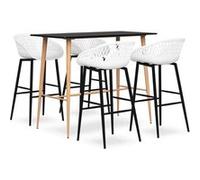 Ensemble de bar 5 pcs Noir et blanc