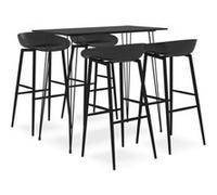 Ensemble de bar 5 pcs Noir