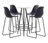 Ensemble de bar 5 pcs Plastique Noir Noir G