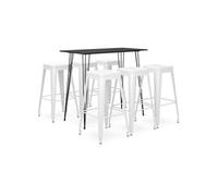 vidaXL Ensemble de Bar 7 pcs Mobilier de Bistrot Meubles de Pub Table et Chaises de Bar Ensemble de Comptoir Restaurant Maison Intérieur Noir et Blanc Noir https://www.fnac.com/mp46740359/vidaXL-Ensemble-de-bar-7-pcs-Noir-et-blanc/w-4?oref=7a86971a-6902-41c5-3a5f-ad27b0d351e2