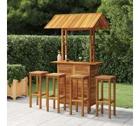 Vidaxl Ensemble De Bar De Jardin 5 Pcs Bois D'acacia Solide