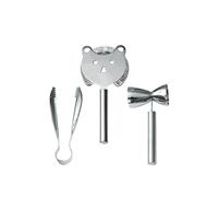 Ensemble de bar WMF Faces 3 pièces avec passoire, pince à glaçons et mesure de bar