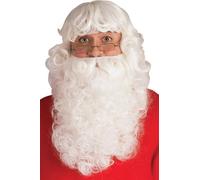 Ensemble De Barbe Et Perruque De Santa Deluxe