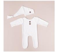 Ensemble De Barboteuse De Photographie Pour Nouveau-Né,Vêtements De Séance Photo,Article De Séance Photo,Tenue De Prise De Vue Pour Garçon,Vêtements Pour Fille,Salopette - Type Cy460 White-Newborn