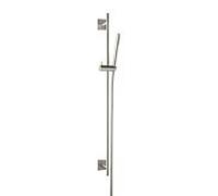 Herzbach Design iX set de barre de douche 17.922700.2.09 900 mm, rosace 70x70mm, avec douchette, acier inoxydable brossé