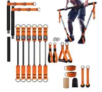 Ensemble de Barre de Pilates avec Bandes de Résistance | Entraînement Musculaire Équipement de Fitness - Système Pilates Entraînement Complet du Corps pour Femmes Hommes Adultes Usage Domestique