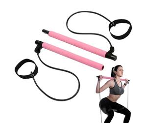 - Ensemble de barres - Barre de fusion élastique, extensible, légère, installation facile, multifonction, portable, accessoires de fitness, corde en latex pour sculpture, yoga, étirement