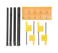 Ensemble de barres d'alésage compatibles avec insert en carbure S10K SCLCR06 S08K SCLCR06 S07K SCLCR06 S06K SCLCR06 pour opérations d'usinage en acier de tour CNC