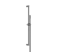 Ensemble de barres de douche Gessi316 800 mm, avec pomme de douche anticalcaire, 727, 54044707, Couleur: Métal noir brossé PVD