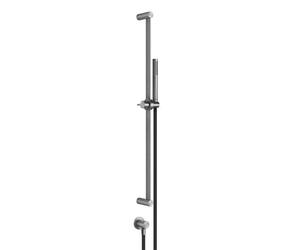 Ensemble de barres de douche Gessi316 800 mm, avec raccord mural coudé 1/2, 727, 54045727, Couleur: Laiton brossé PVD