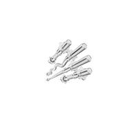Hop-Sport Ensemble de barres de musculation en acier chromé: droite 167 cm + curl EZ 120 cm + courtes 2x40 cm, Diamètre de 30 mm Inox G
