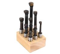 Ensemble de barres de perçage à tige ronde en HSS 1/2", 9 pièces, barres de perçage à haute dureté et résistantes à l'usure pour tour et fraiseuse, assortiment de 9 longueurs avec