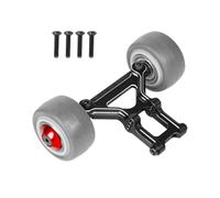 Ensemble de barres de roues en aluminium pour Arrma Typhon 6S BLX, Outcast 6S BLX, Kraton 6S BLX, Talion 6S BLX, Notorious 6S BLX, ARRCat Hops Up Upgrades Part, remplace AR320366 (noir)