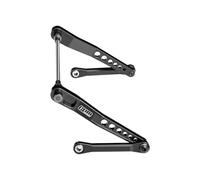 Ensemble de barres stabilisatrices arrière en alliage d'aluminium 7075-T6 pour kit optique Vanquish 1:10 H10/Yokohama RTR/Sparco RTR Rock Crawler - Noir