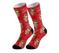 Ensemble de Bas et Robe Fantaisie pour Couple Célébration de la Saint-Valentin (Red, One Size)