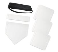 Ensemble de base de baseball portable, bases en caoutchouc et plaque de maison, pour l'entraînement en plein air et la pratique de la ligue des jeunes, ensemble de base portable pour tous les temps, y