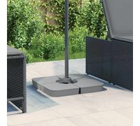 Ensemble de base de parasol pour parasols à pied croisé 4pcs PP vidaXL