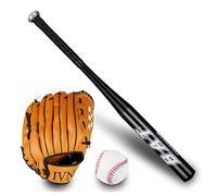 Ensemble de baseball en alliage d'aluminium pour adolescents - Batte à main droite - Gant doux avec sac de rangement gratuit à bandoulière pour jeunes débutants - Kit d'outils pratique - Cadeau