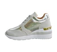 Ensemble de baskets de jogging pour femme Club C, Argenté., 6.5 UK 3X-Narrow