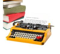 Ensemble de bâtiments à écrire-jouet inspiré vintage, affichage de construction en | Un puzzle unique pour adultes de décoration de maison avec détails de clavier pour donaz