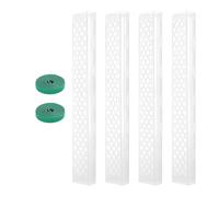 Ensemble de bâtons de mousse - Colonnes d'escalade de 60 cm | 4 supports empilables transparents pour avec sangles magiques | Favorise la croissance ascendante de Pothos Monstera et des