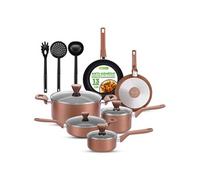 Ensemble de batterie de cuisine - Nutrichef - 13 pièces - Marron Marron G