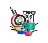 Ensemble de batterie de cuisine - - multicolore - 15 pièces