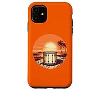 Ensemble de Batterie de Musicien Vintage Sunset Batteur Cadeaux Coque pour iPhone 11