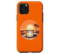 Ensemble de Batterie de Musicien Vintage Sunset Batteur Cadeaux Coque pour iPhone 11 Pro