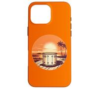 Ensemble de Batterie de Musicien Vintage Sunset Batteur Cadeaux Coque pour iPhone 16 Pro Max