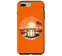 Ensemble de Batterie de Musicien Vintage Sunset Batteur Cadeaux Coque pour iPhone 7 Plus/8 Plus