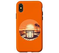 Ensemble de Batterie de Musicien Vintage Sunset Batteur Cadeaux Coque pour iPhone X/XS