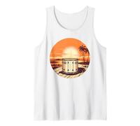 Ensemble de Batterie de Musicien Vintage Sunset Batteur Cadeaux Débardeur