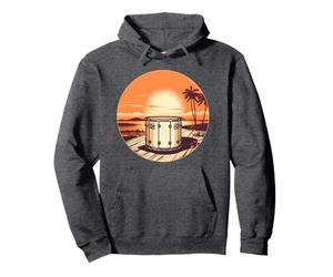 Ensemble de Batterie de Musicien Vintage Sunset Batteur Cadeaux Sweat à Capuche