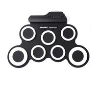 Ensemble de batterie électrique 7 pads d'entraînement électronique pour enfants avec haut-parleurs intégrés, bâtons, prise de sortie casque électronique