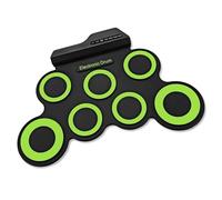 Ensemble de batterie électrique 7 pads d'entraînement pour enfants avec haut-parleurs intégrés, bâtons de sortie casque, batterie électronique numérique enroulable