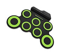 Ensemble de batterie électronique 7 pads enroulables pour entraînement avec haut-parleurs intégrés, casque USB, pour enfants, adultes, débutants