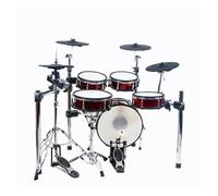 Ensemble de batterie électronique - Professionnel 5 tambours 4 cymbales avec support en fer durable - Parfait pour la pratique et la performance