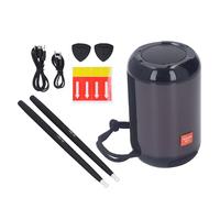 Ensemble de batterie virtuelle portable, kit de batterie électrique à air professionnel avec lumière RVB, ensemble de pratique de batterie électronique pour débutants, enfants et