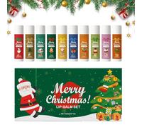 Ensemble De Baumes À Lèvres De Noël, 10 Pièces De Baumes À Lèvres Hydratants Non Gras, Baume De Soin Des Lèvre Hydratant Naturel Longue Durée Pour Les Lèvre Sèches Et Gercées, Les Rendez-vous