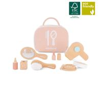 Ensemble De Beauté En Bois Pour Poupées Marron