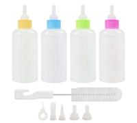Ensemble de biberons - Kit de biberon d'allaitement pour chiot, ensemble de bouteilles de lait pour petits animaux, biberon réutilisable, biberon pour chaton, tétine d'alimentation pour animaux