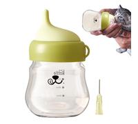 Ensemble de biberons pour animaux de compagnie - Protection contre l'étouffement pour chiots et chatons | Kit d'alimentation pour nouveau-né avec tétines en silicone réglables, biberons de lait