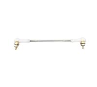 Ensemble de bielle à rotule multi-spécifications M2, tige de liaison de joint à rotule en plastique, assemblage de joint à rotule de direction (M2 x L 75 mm, blanc)