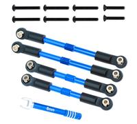 Ensemble de biellettes de traction avant et arrière en aluminium pour camion RC Arrma 1/10 Gorgon Vorteks Fury Quake 2WD RD, remplace #ARA330753 (bleu)