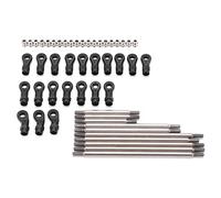 Ensemble de biellettes de Traction RC en métal et Acier Inoxydable, Ensemble de Boules d'extrémité de biellette de Direction pour Traxxas TRX4, empattement de 324 mm, échelle