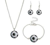 Ensemble de bijoux athlétiques contemporains - Ensemble d'accessoires élégants - Boucles d'oreilles et collier pour un usage quotidien décontracté - Ensemble de bijoux de sport, One Size, Comme décrit